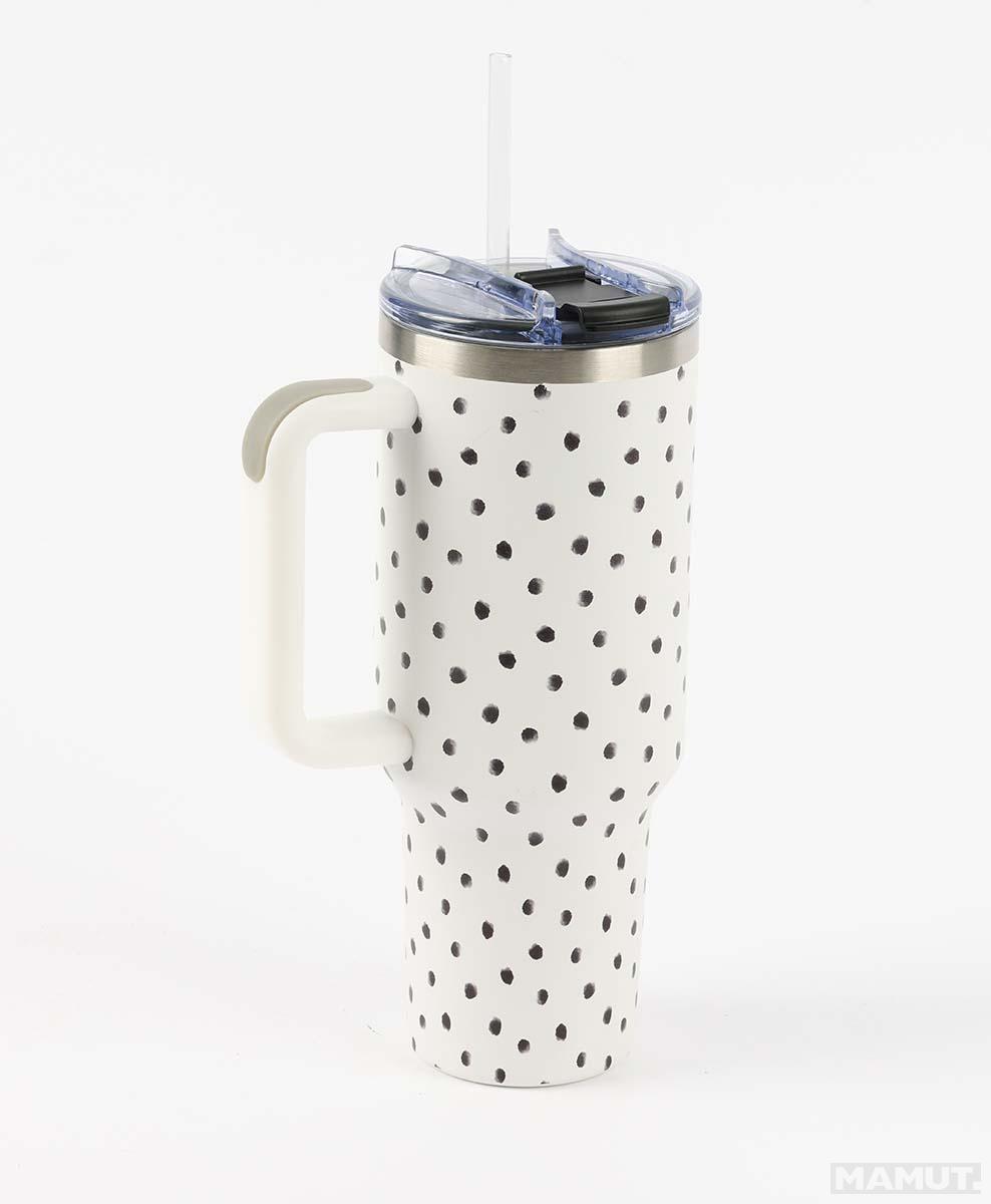 Putna šolja 1200ml od nerđajućeg čelika MIAU DOTS 