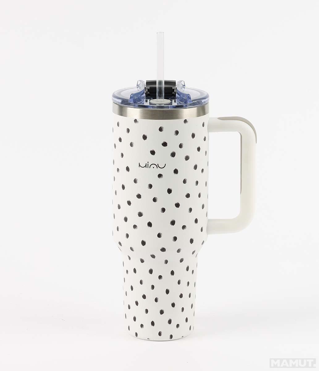 Putna šolja 1200ml od nerđajućeg čelika MIAU DOTS 