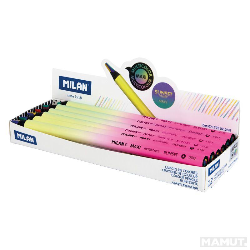Drvena bojica multicolor MILAN - SUNSET 
