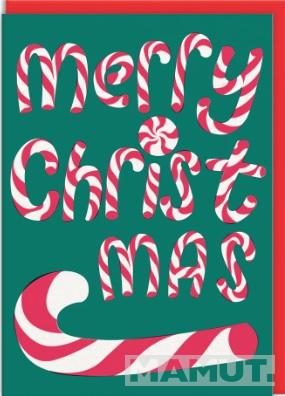 Set devet novogodišnjih i božićnih čestitki CANDY CANE 