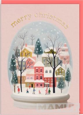 Set devet novogodišnjih i božićnih čestitki SNOWGLOBE 