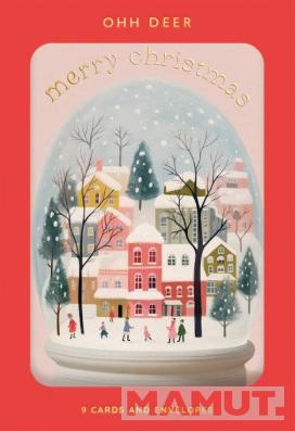 Set devet novogodišnjih i božićnih čestitki SNOWGLOBE 