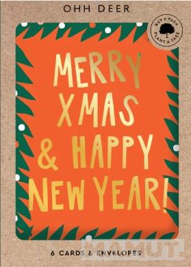 Set devet novogodišnjih i božićnih čestitki MERRY CHRISTMAS 