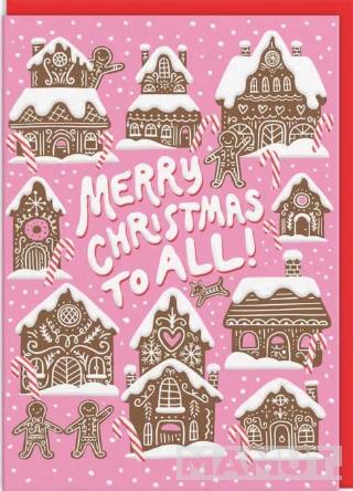 Novogodišnja čestitka GINGER BREAD HOUSES 