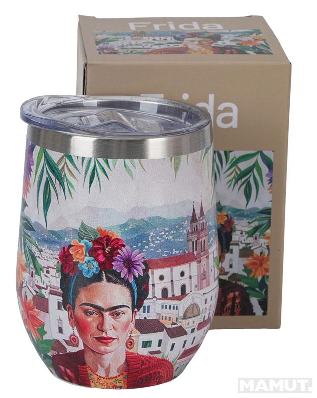 Putna šolja od nerđajućeg čelika MEXICAN ART - RED 