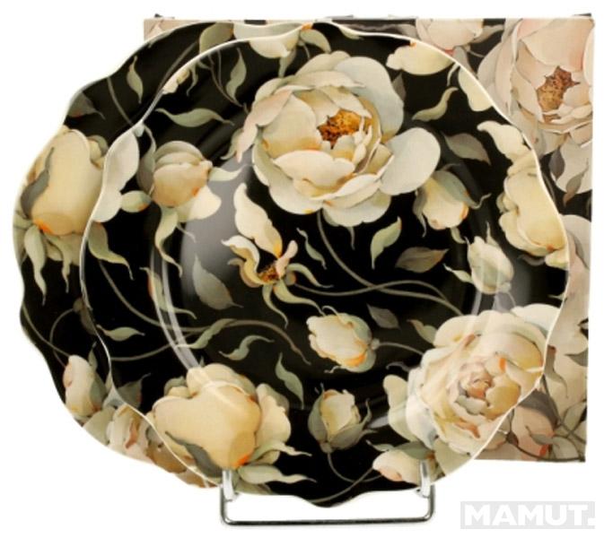 Set dva desertna tanjira  ENGLISH ROSES BLACK 