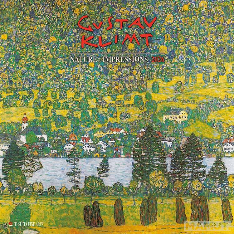 Zidni kalendar 2026 GUSTAV KLIMT - NATURE IMPRESSIONS 