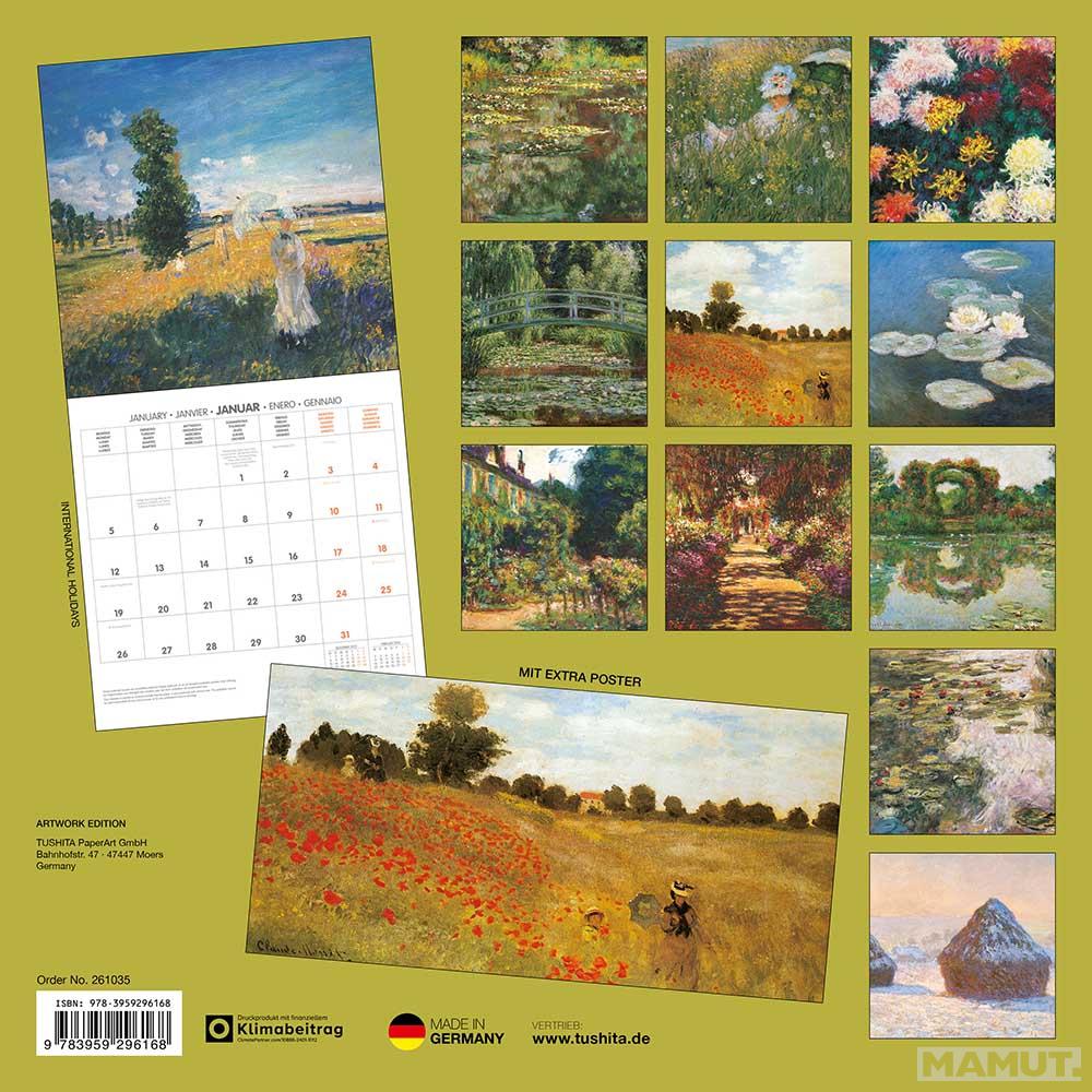 Zidni kalendar 2026 CLAUDE MONET 