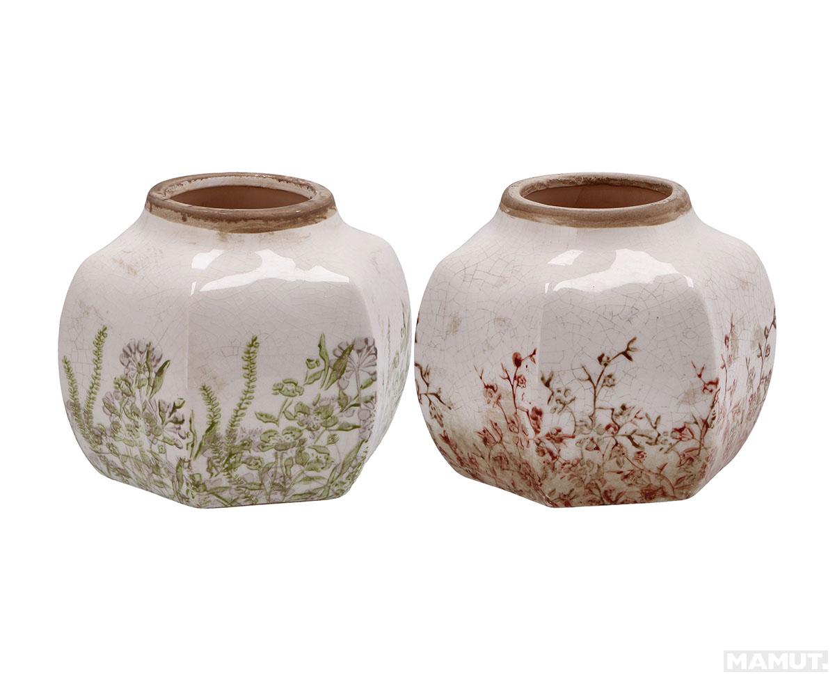 Keramička vaza 16x16x13cm SALAS (Više vrsta) 