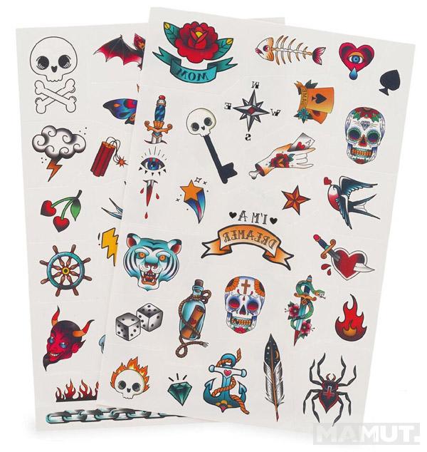 Set privremenih tetovaža OLD SCHOOL 