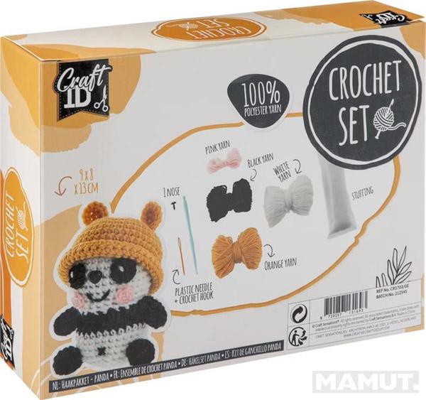 Kreativni set za heklanje PANDA 9x8x13cm 