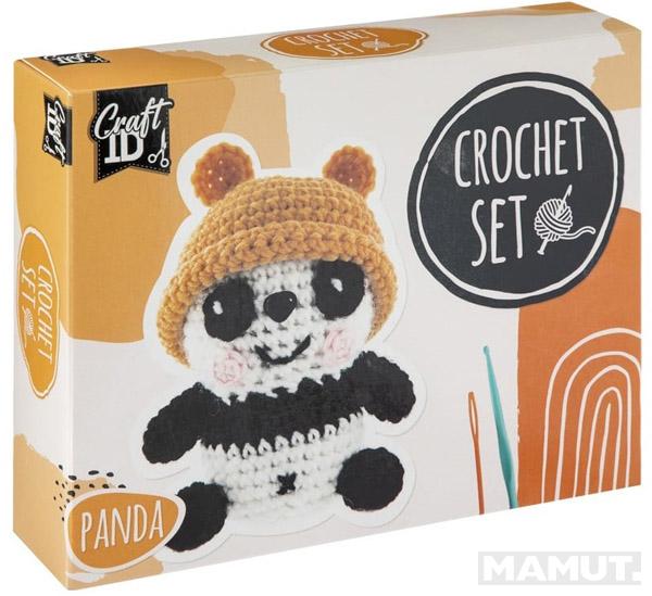 Kreativni set za heklanje PANDA 9x8x13cm 