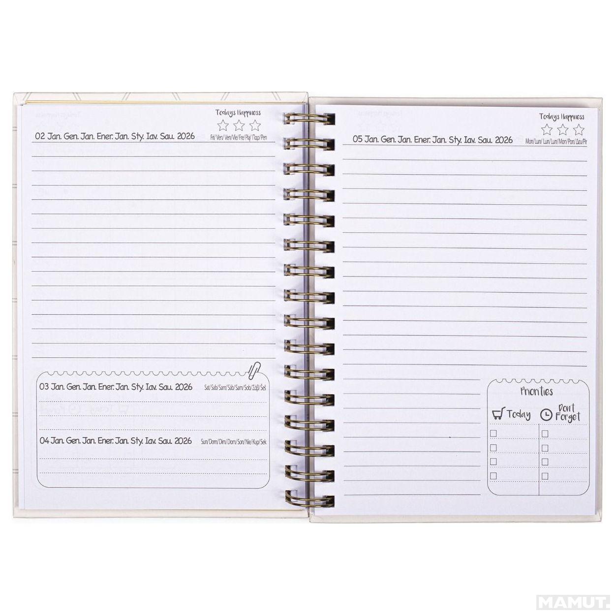 Agenda sa olovkom 2026 (12m) POSH&POP Bee You 