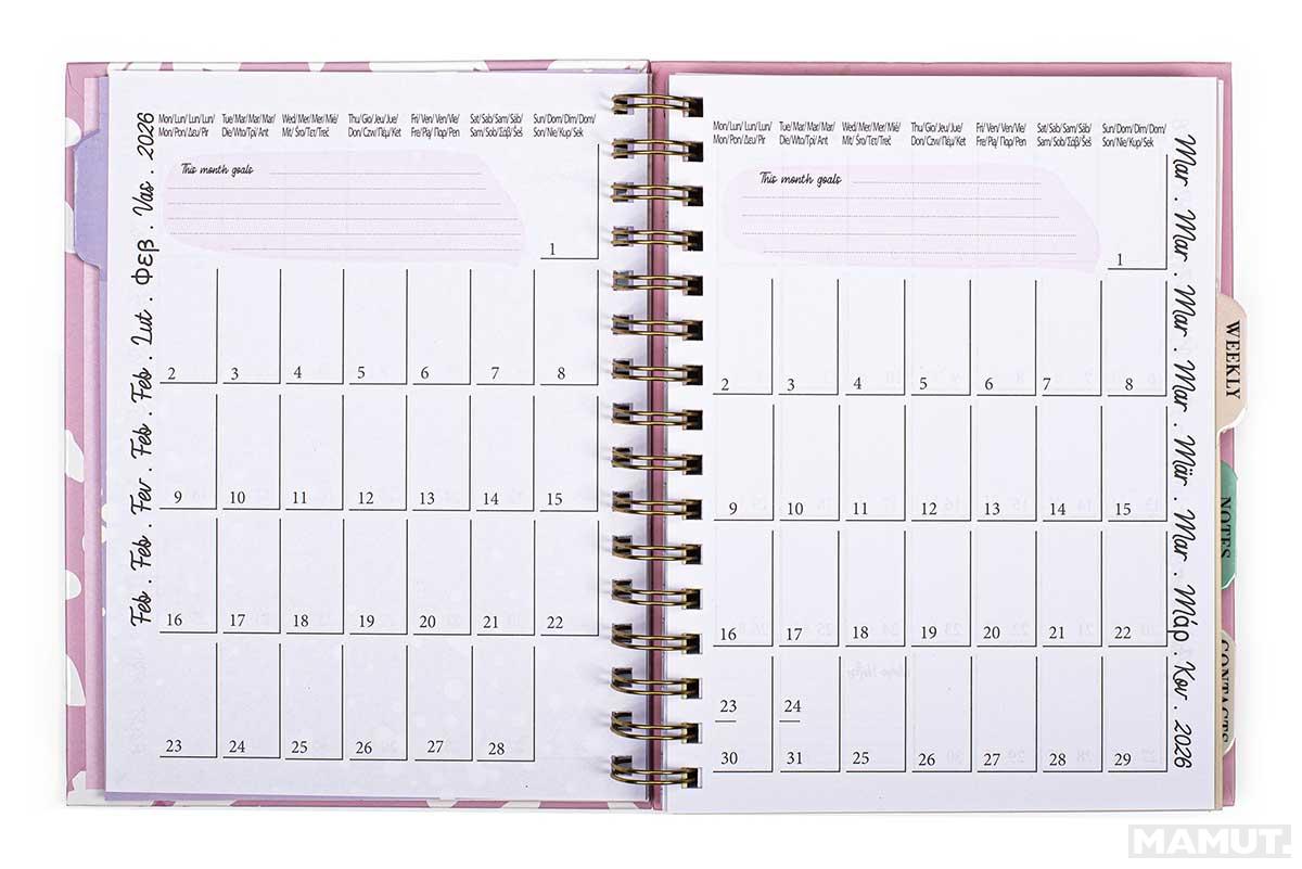 Agenda sa olovkom 2026 (12m) POSH&POP Floral 