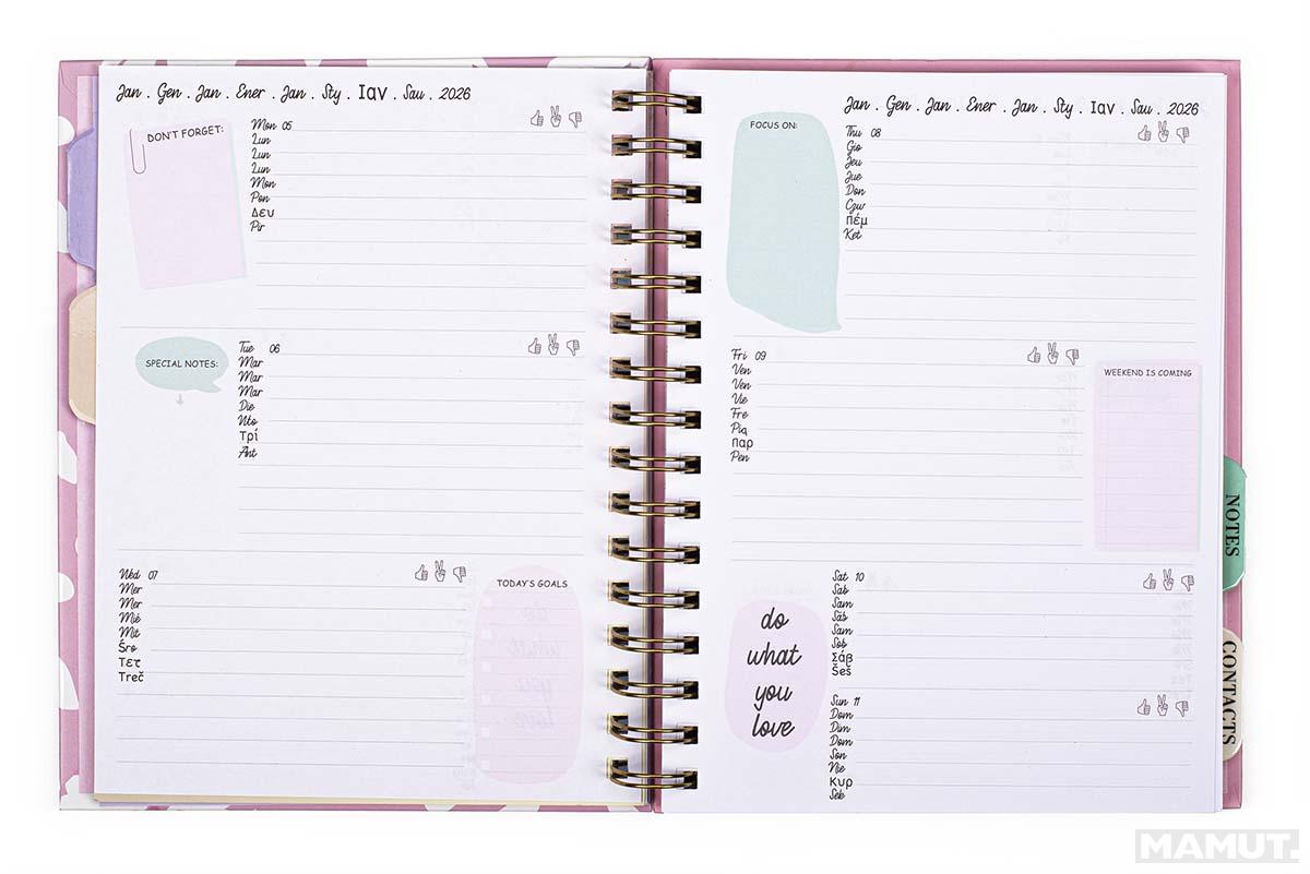 Agenda sa olovkom 2026 (12m) POSH&POP Floral 