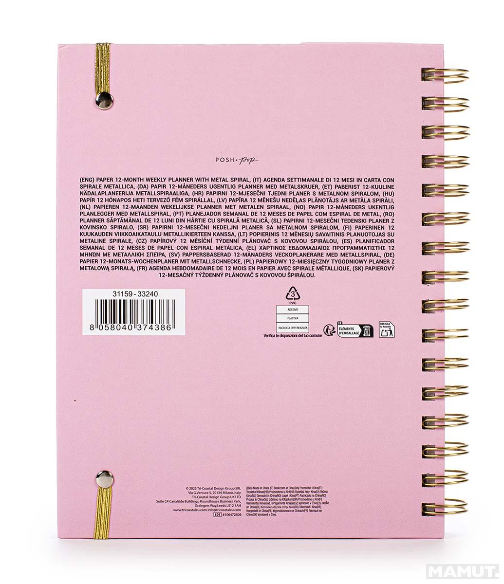 Agenda sa olovkom 2026 (12m) POSH&POP Floral 