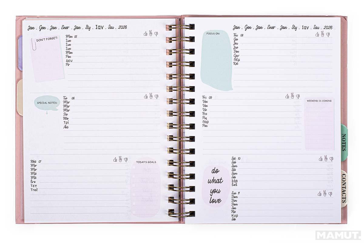 Agenda sa olovkom 2026 (12m) POSH&POP Make It Happen 