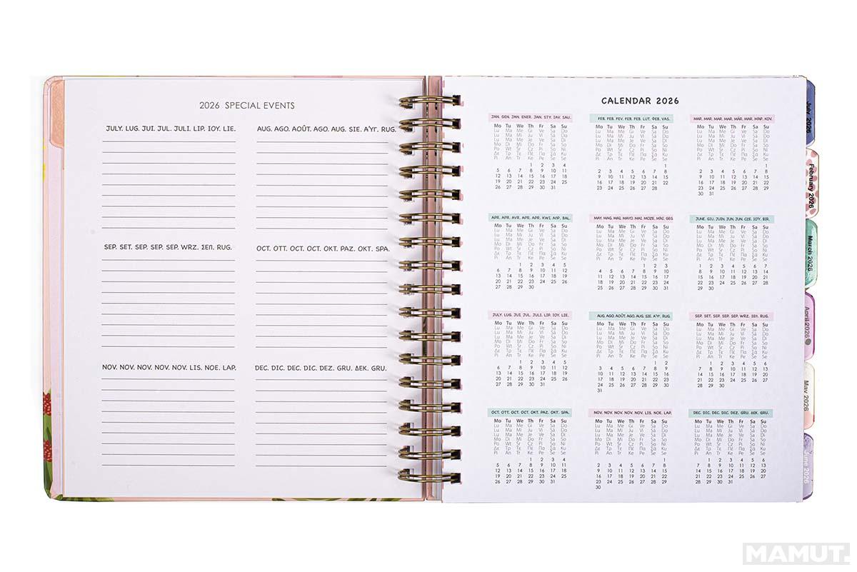 Agenda sa olovkom 2026 (12m) POSH&POP Bloom 
