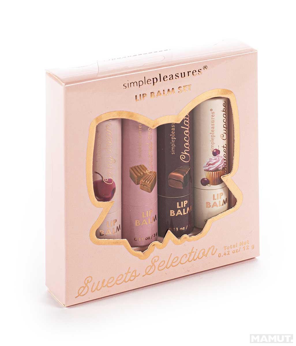 Poklon set COZY Balzam za usne 4x3g 