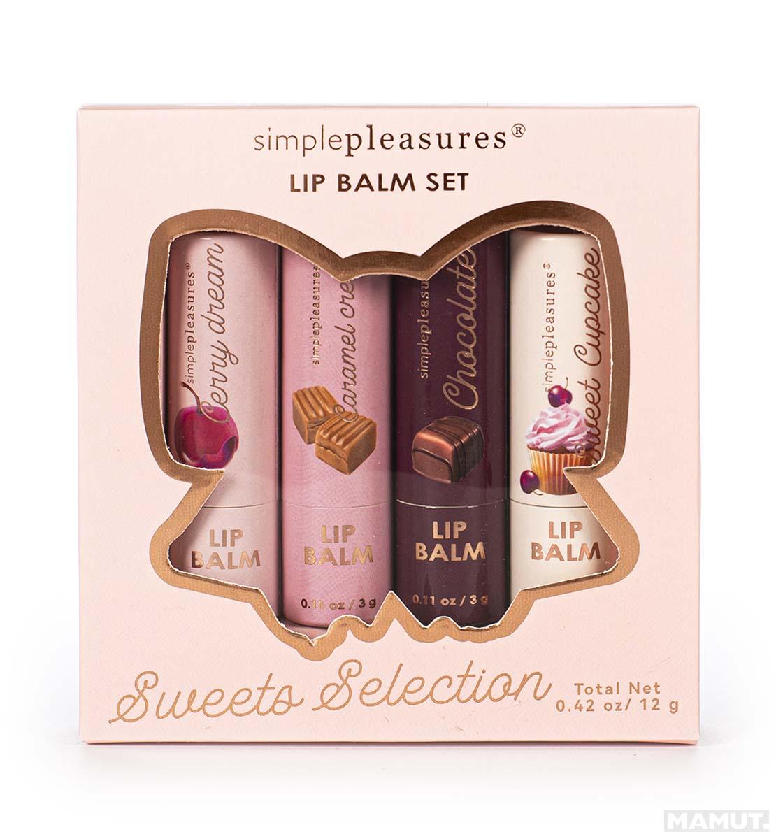 Poklon set COZY Balzam za usne 4x3g 