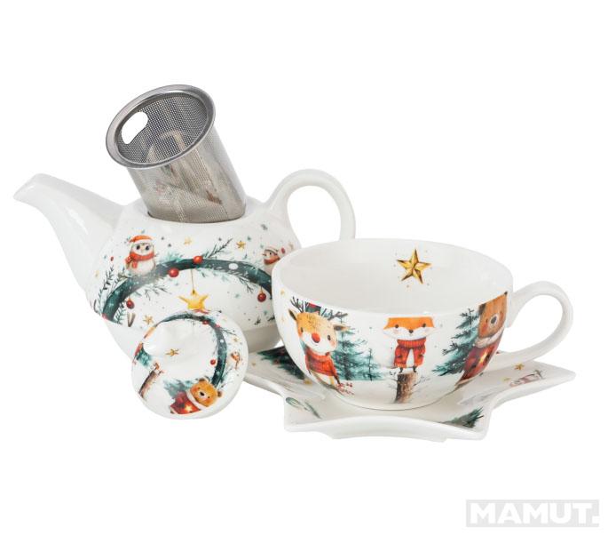 Set za čaj - čajnik sa šoljom NOVA GODINA 