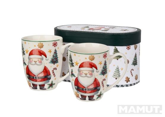 Set od dve porcelanske šolje DEDA MRAZ 
