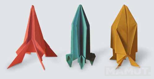 Origami set FLYING PAPER ROCKETS 