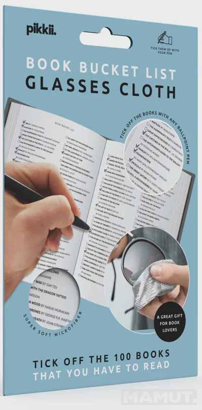 Krpica za stakla BOOK BUCKET LIST 