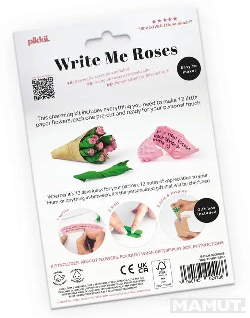 Origami set WRITE ME ROSES 