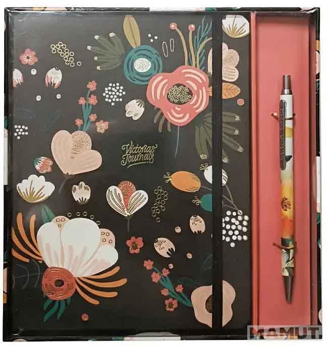 Notes sa hemijskom VICTORIA JOURNALS crni A5 linije 