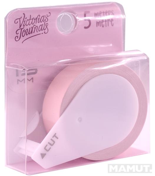 Papirna samolepljiva traka 15MM X 5M ROZE 