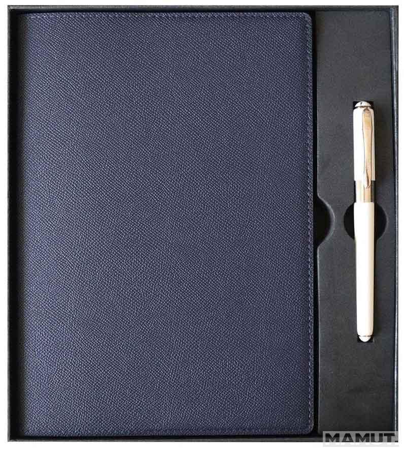 Rokovnik sa olovkom BOUTIQUES 19X25cm tamno plavi linije 