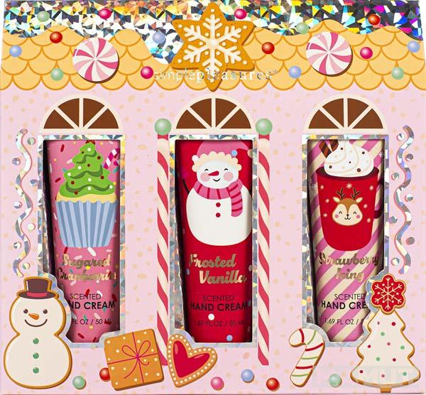 Novogodišnji set tri kreme za ruke SWEETS 