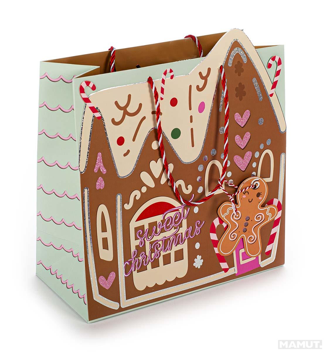 Ukrasna kesa NOVA GODINA - KUĆA OD SLATKIŠA 