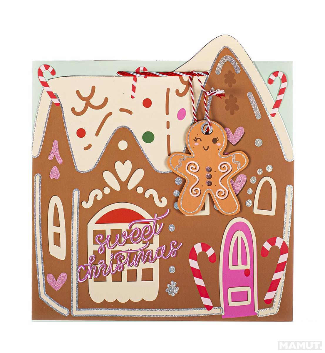 Ukrasna kesa NOVA GODINA - KUĆA OD SLATKIŠA 