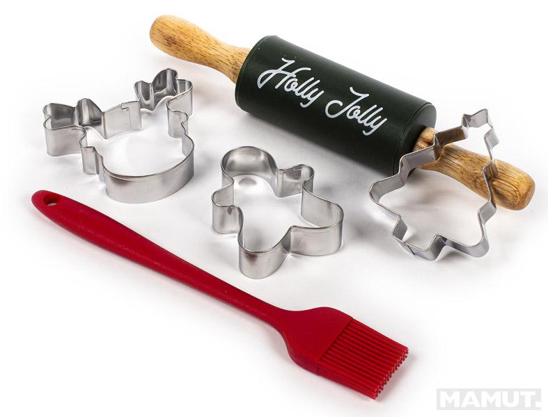 Novogodišnji set za mešenje kolača HOLLY JOLLY 