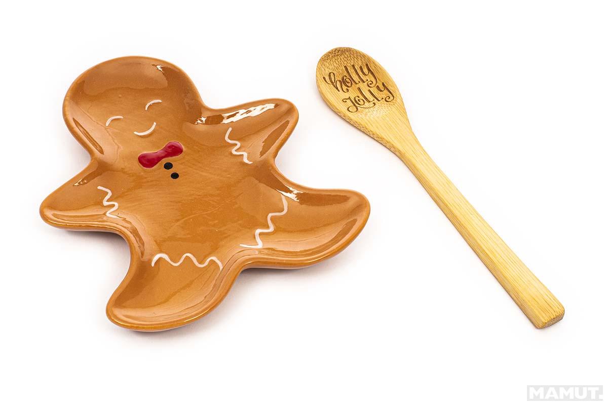 Novogodišnji set kašika i podmetač ĐUMBIRKO 