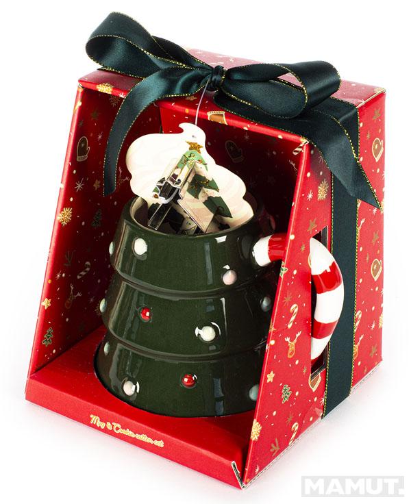 Novogodišnja šolja i kalup JELKA 