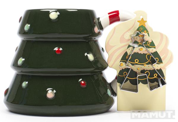 Novogodišnja šolja i kalup JELKA 