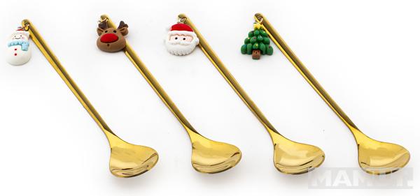 Set četiri novogodišnje kašičice 