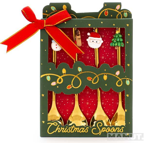 Set četiri novogodišnje kašičice 