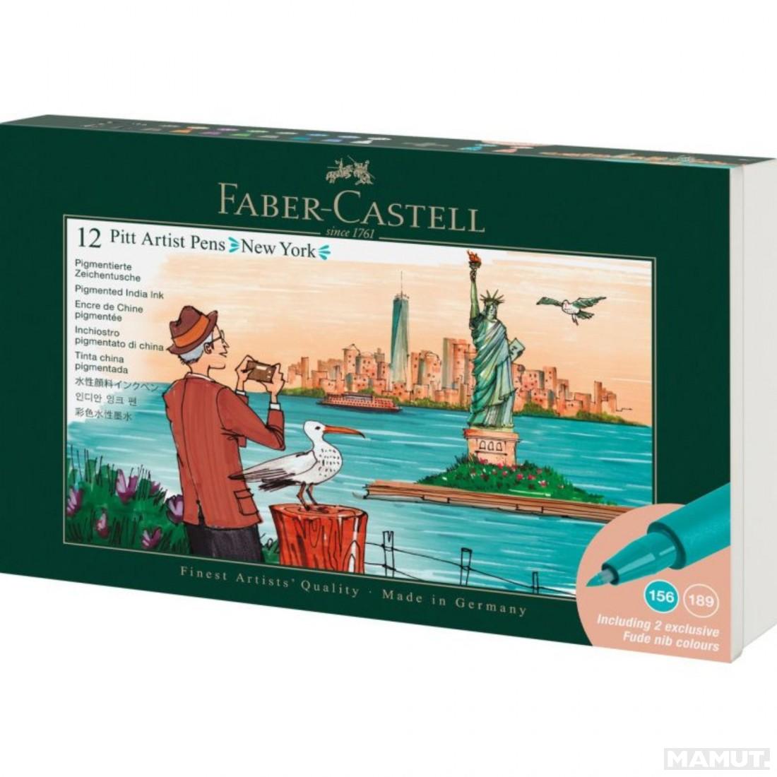 Pen brush flomasteri 1/12 FABER CASTEL New York 