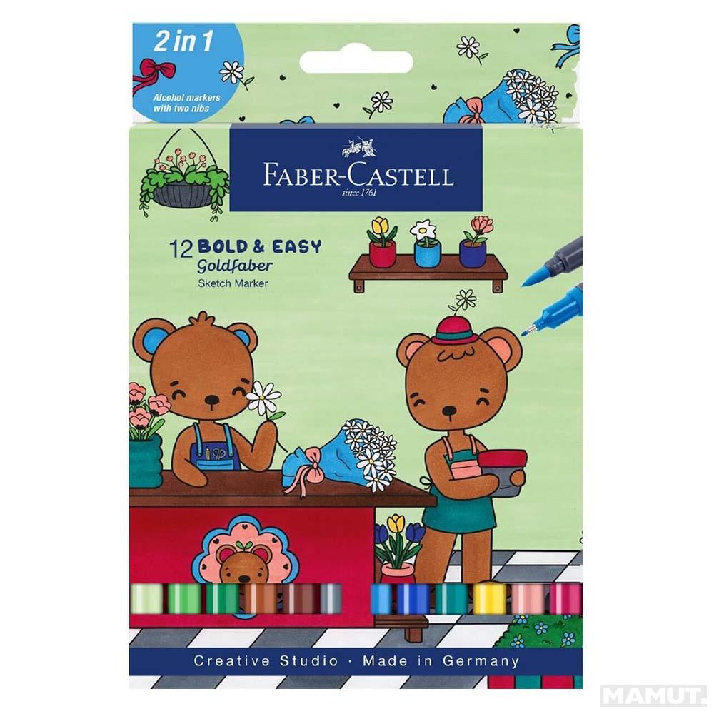 Flomaster 1/12 FABER CASTEL - Etui Bold Easy 