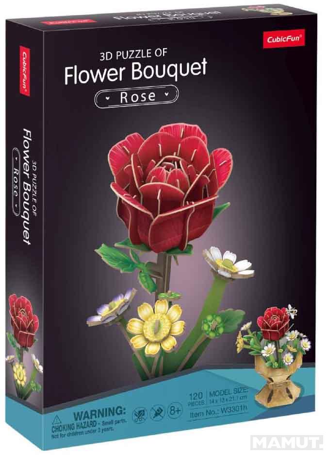 CubicFun 3D puzzle FLOWER BOUQUET - ROSE 120 kom 