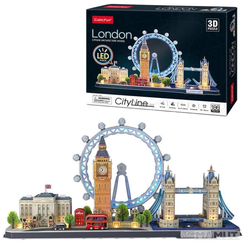 CUBIC FUN 3D LED puzzle LONDON CITYLINE 