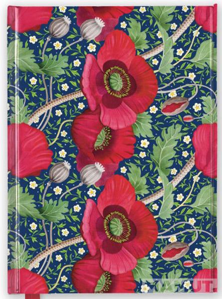 Notes BEX PARKIN: RED POPPIES 14x21cm 