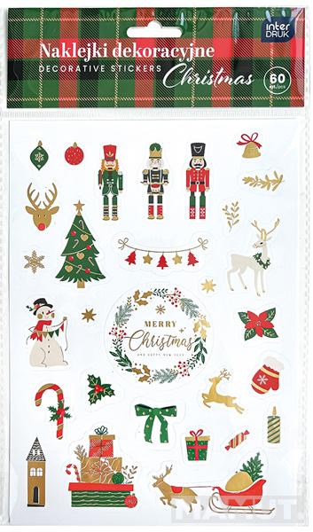 Novogodišnji set 60 stikera - BOŽIĆ 