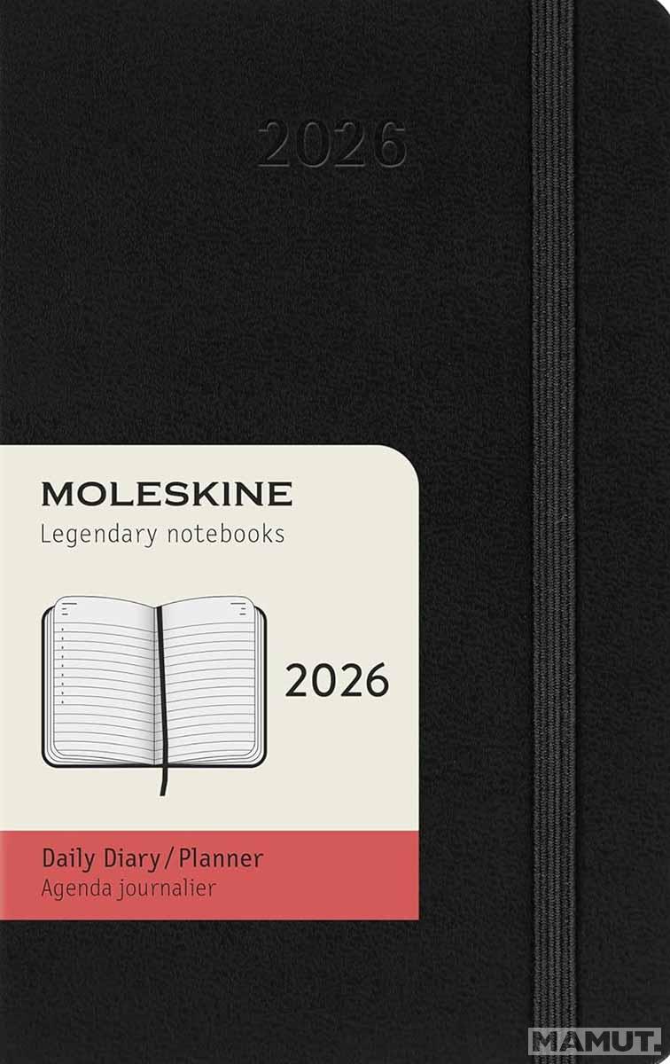 Planer MOLESKINE 2026 TP crni džepni 