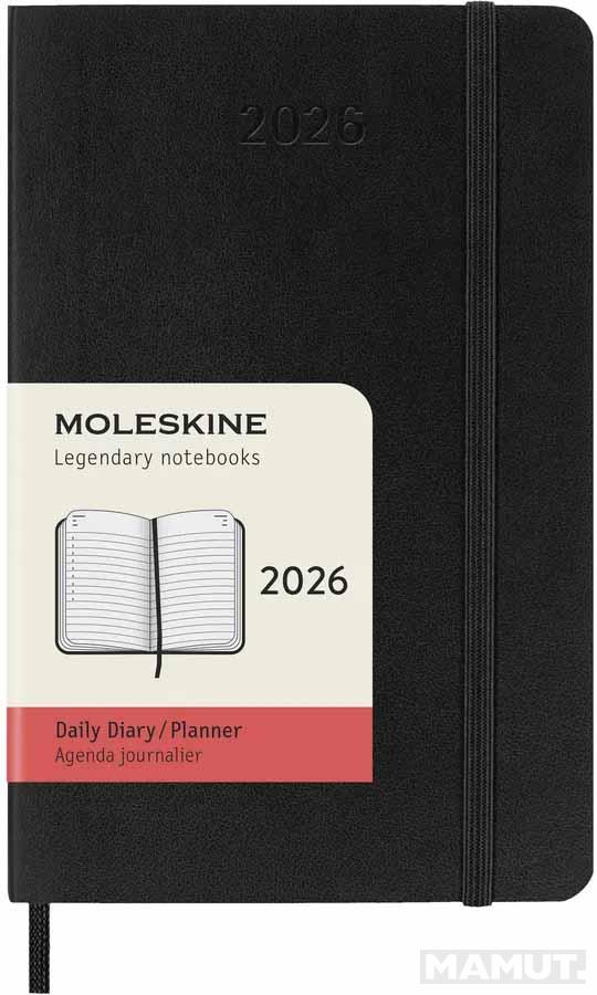 Planer MOLESKINE 2026 MP crni džepni 