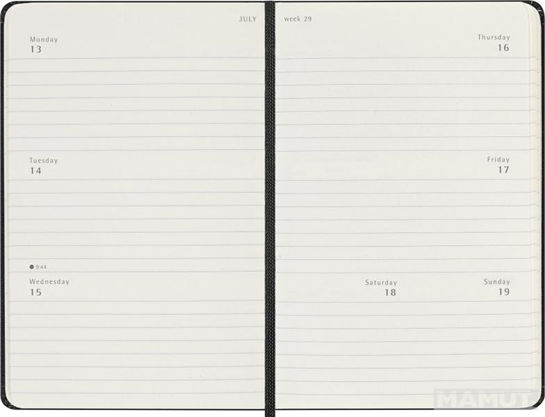 MOLESKINE Nedeljni planer TP CRNI 9 x 14 cm 